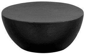 vidaXL Τραπεζάκι Σαλονιού Hammered Μαύρο 70 x 30 εκ. από Αλουμίνιο
