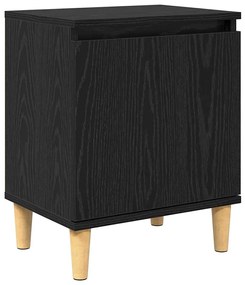 vidaXL Κομοδίνο Μαύρη δρυς 40 x 30 x 50 cm Επεξεργασμένο ξύλο