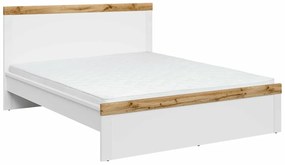 Κρεβάτι Boston AS116, Διπλό, Άσπρο, 160x200, Πλαστικοποιημένη μοριοσανίδα, 169x205x101cm, 49 kg | Epipla1.gr