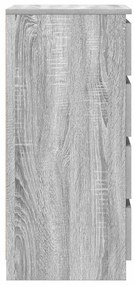 Ντουλάπι Γκρι Sonoma 37,5x35x76 εκ. Ξύλινο μηχανουργικό ξύλο - Γκρι