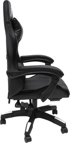ΠΟΛΥΘΡΟΝΑ GAMING DARREN HM1203.04 ΜΑΥΡΟ-ΛΕΥΚΟ PVC 58.5x100x120Υεκ.