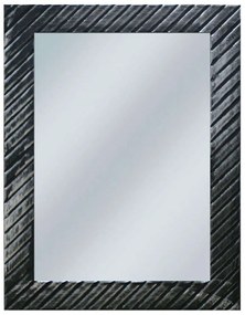 Καθρέπτης Ριγέ 15-00-50021-2 60x80cm Black Marhome Ξύλο