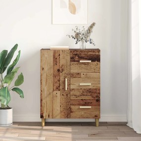 vidaXL Πλαϊνό γραφείο Παλαιό ξύλο 34 x 69.5 x 90 εκ Επεξεργασμένο Ξύλο