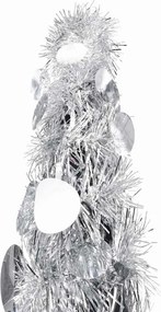 vidaXL Τεχνητά χριστουγεννιάτικα δέντρα PET Silver