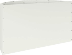 vidaXL Γλάστρα Λευκό 90 x 45 x 50 εκ. Ατσάλι
