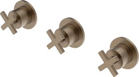 La Torre Elle Cross Antique Brass 38289 - Μπαταρια εντοιχισμου 2 ή 3 εξοδων