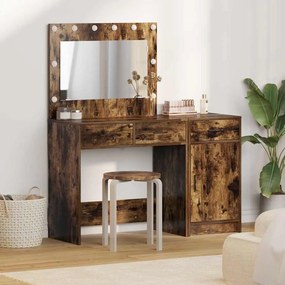vidaXL Τραπέζι περιποίησης με συρτάρι 2 pcs Καφέ 40 x 41 x 75 εκ
