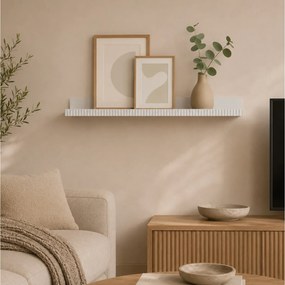 Ράφι τοίχου Homea 59x11.5x5.9cm - Λευκό