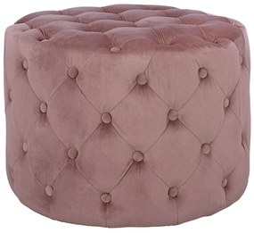 ΣΚΑΜΠΟ KASSIE ΣΑΠΙΟ ΜΗΛΟ ΒΕΛΟΥΔΟ ΤΥΠΟΥ CHESTERFIELD HM8406.02 Φ60x43Υ εκ.