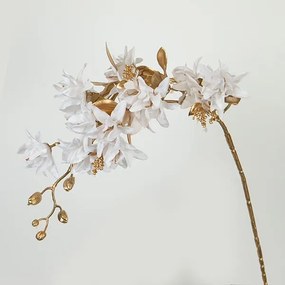 ΛΟΥΛΟΥΔΙ, ΧΡΥΣΟ ΚΛΑΔΙ, ΛΕΥΚΟ, 90cm|758-12123