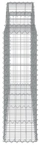 vidaXL Συρματοκιβώτια Τοξωτά 25 τεμ. 200x30x100/120 εκ. Γαλβαν. Ατσάλι