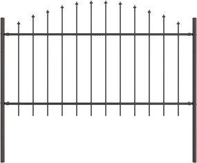 vidaXL Φράχτης Κήπου 7 pcs Γκρι 170 x 140 εκ