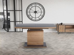 CONCORD extension table, color: top - dark grey, leg - golden oak DIOMMI V-CH-CONCORD-ST