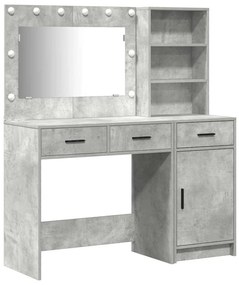 vidaXL Τραπέζι περιποίησης με συρτάρι 2 pcs Γκρι 78.5 x 41 x 135 εκ