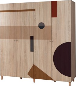 Τετραφυλλη Ντουλαπα Σονομα LONI 52x180x192