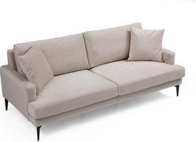 Τριθέσιος Καναπές Μπεζ GIGAS 205x90x88