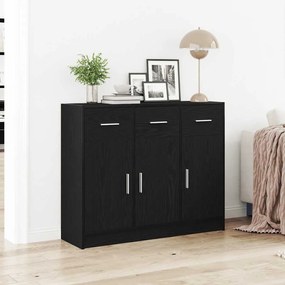 vidaXL Μπουφές από Μαύρη Δρυς 91 x 28 x 75 εκ. από Τεχνητό Ξύλο