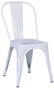 Καρέκλα RELIX Λευκό Μέταλλο 44x49x84cm