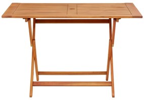 vidaXL Τραπέζι Κήπου Πτυσσόμενο 120x70x75 εκ. Μασίφ Ξύλο Ευκαλύπτου