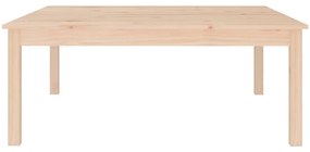 vidaXL Τραπεζάκι Σαλονιού Γκρι 100x100x40 εκ. από Μασίφ Ξύλο Πεύκου
