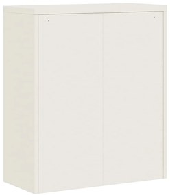 vidaXL Αρχειοθήκη Λευκή 90 x 40 x 105 εκ. από Ατσάλι