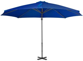 Ομπρέλα Κρεμαστή Αζούρ Μπλε 300 εκ. με Ιστό Αλουμινίου - Μπλε