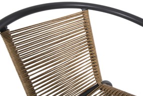 ΠΟΛΥΘΡΟΝΑ SWIFTER HM5969.02 ΜΕΤΑΛΛΟ ΓΚΡΙ-ΣΥΝΘ. RATTAN ΣΕ ΦΥΣΙΚΟ 54x61x75Υεκ. - HM5969.02