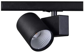 Σποτ Ράγας Μονοφασικό LED 40W 3000Κ Ρυθμιζόμενο Lisor Aca-LISOR4030B2N-Μαύρο LISOR4030B2N