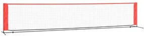 Δίχτυ Τένις Μαύρο &amp; Κόκκινο 500 x 100 x 87 εκ. από Πολυεστέρα
