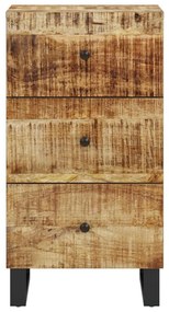 vidaXL Συρταριέρα με 3 Συρτάρια 40x33,5x75 εκ. από Μασίφ Ξύλο Μάνγκο