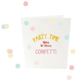 Ευχετήρια Κάρτα Κονφετί Party Time GL-CC-47 10x9cm Multi The Gift Label