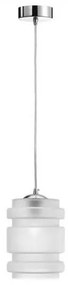 Κρεμαστό Φωτιστικό Οροφής Φ19cm E27 60W Γυαλί Luma Lighting-114-01023-04-frost-Λευκό 114-01023-04-frost