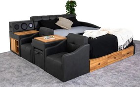 Double Bedstead Nina Smart - Grey Grey