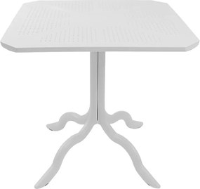 Τραπεζαρία Icon-Festive pakoworld σετ 3τεμ PP σε λευκή απόχρωση