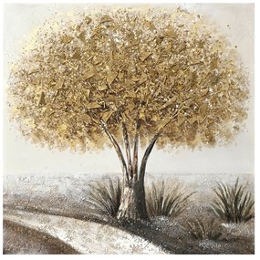 Πίνακας σε καμβά Forestree I 3D Inart 100x3x100εκ