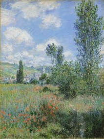 Monet, Claude - Εκτύπωση έργου τέχνης View of Vetheuil, 1880, (30 x 40 cm)