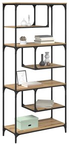 vidaXL Βιβλιοθήκη artisan δρυς 81 x 36 x 176 εκ Επεξεργασμένο ξύλο