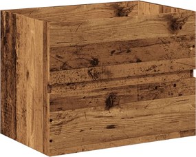 vidaXL Ντουλάπι με Ενσωματωμένο Νιπτήρα Παλιό Ξύλο