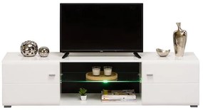 Έπιπλο Τηλεόρασης Rex Λευκό - Λευκή Λάκα 170x41x41 εκ. 170x41x41 εκ.