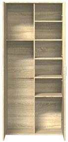 vidaXL Ντουλάπι Sonoma Δρυς 80x35x180 εκ. από Επεξεργασμένο Ξύλο