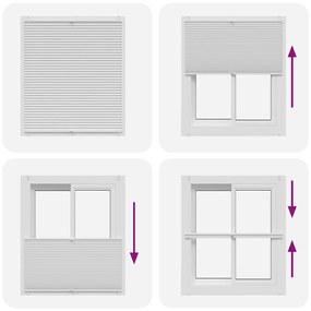 vidaXL Σύστημα Σκίασης Πλισέ Λευκό 110 x 100 εκ.