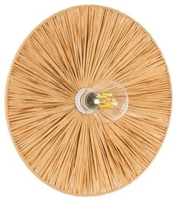 Boho Φωτιστικό Τοίχου - Απλίκα Μονόφωτο 02277 GloboStar-2277-Μπεζ 02277