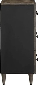 vidaXL Sideboard ανοιχτό γκρι 60x33,5x75 cm μασίφ ξύλο Mango