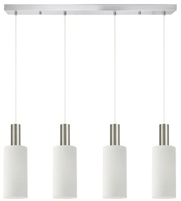 Φωτιστικό Οροφής - Ράγα Adept Tube 77-8476 85x12x300cm 4xE27 60W Nickel-White Homelighting