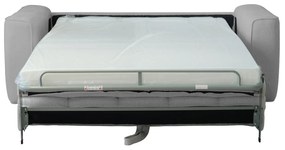 NORRIS Καναπές - Κρεβάτι 3Θέσιος, Ύφασμα Water Repellent Ανοιχτό Γκρι 209x99x70 Κρεβάτι:140x190cm