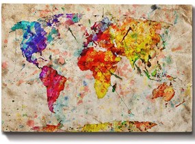 Πίνακας Καμβάς 529TCR1510 100x70cm Multi Wallity Horizontal Wood, Canvas