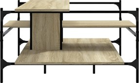 vidaXL Τραπεζάκι Σαλονιού Sonoma Δρυς 100x100x48,5 εκ. Επεξεργ. Ξύλο