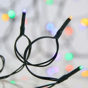 Eurolamp Σειρά Με 40 Πολύχρωμα LED 3mm Σταθερό 2.92m IP44 Πράσινο Καλώδιο Ρεύματος 600-16109