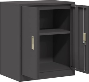 vidaXL Ντουλάπι αποθήκευσης Μαύρο 60 x 40 x 70 εκ. Ατσάλι