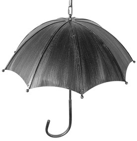 GloboStar UMBRELLA 01407 Vintage Industrial Κρεμαστό Φωτιστικό Οροφής Πολύφωτο Γκρι Σκουριά Μεταλλικό Φ58 x Υ60cm - 01407